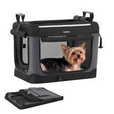 Collapsible Dog Crate, 20-Inch Portable Dog Travel Crate for Small Dogs, Oxfo...