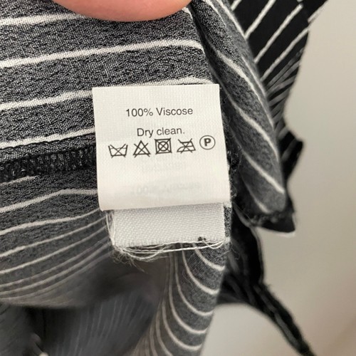 Madewell Striped Dress Womens Size L Black White Minimalist Office Career Basic - Picture 7 of 8
