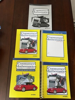 Abeka Consumer Mathematics Student Text Test/Quiz Key Teacher Key Solution Key