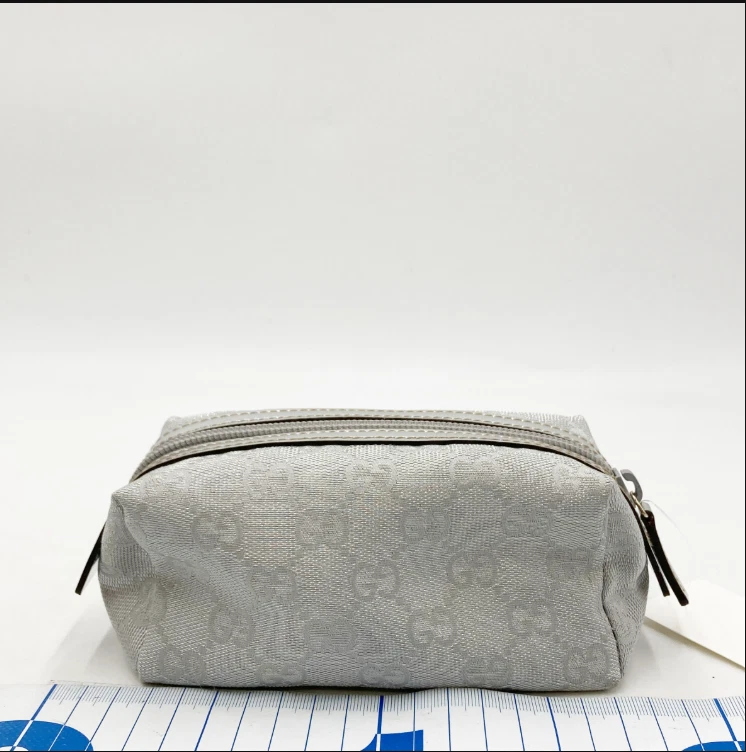 Gucci Pouch 29596 GG Canvas Beige Brown Authentic - Image 2 of 4