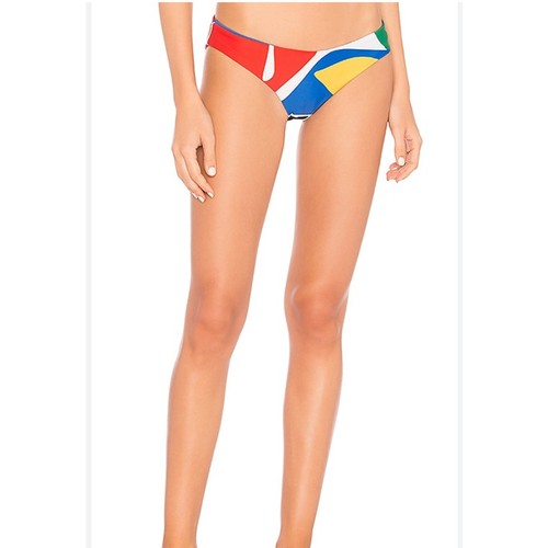 Top de bikini Mara Hoffman Astrid triángulo y parte inferior Zoa talla pequeña vacaciones en la playa - Imagen 4 de 10