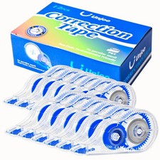 White Correction Tape, Easy To Use Applicator for Instant Corrections Wrong W...