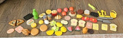 Vintage HUGE Lot Playskool Pretend Play FUN FOOD Little Tikes M&D assorted Brand