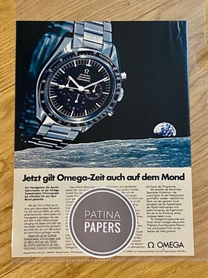 1969 Omega Speedmaster Moonwatch Mond Vintage Watch Ad Retro Werbung Reklame