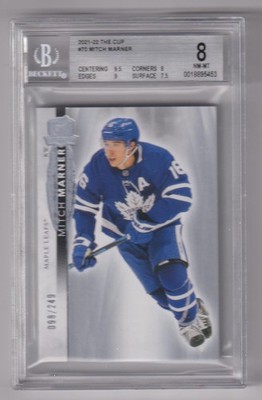 2021-22 The Cup Mitch Marner #098/249 BGS 8 (w/ 9.5)