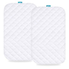 ADOVEL Babybond Playard Mattress Pad Cover 2-Pack Waterproof Ultra Soft Breathab
