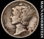 1935-D Silver Mercury Dime - Scarce  Better Date  No Reserve  #K2487