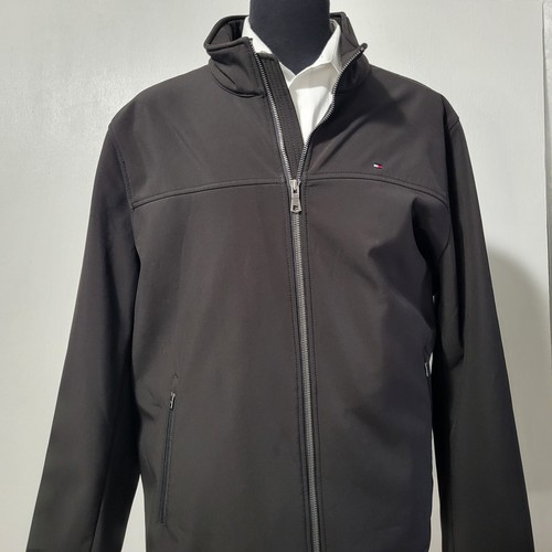 Chaqueta Tommy Hilfiger Para Hombre Soft-Shell Clásica Cremallera Frontal Talla XXL Negra - Imagen 2 de 19