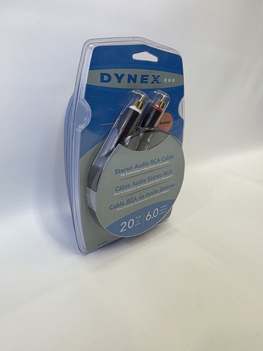 Dynex 20ft/ 6M Stereo Audio RCA Cable- For Analog Audio Components - Picture 2 of 6
