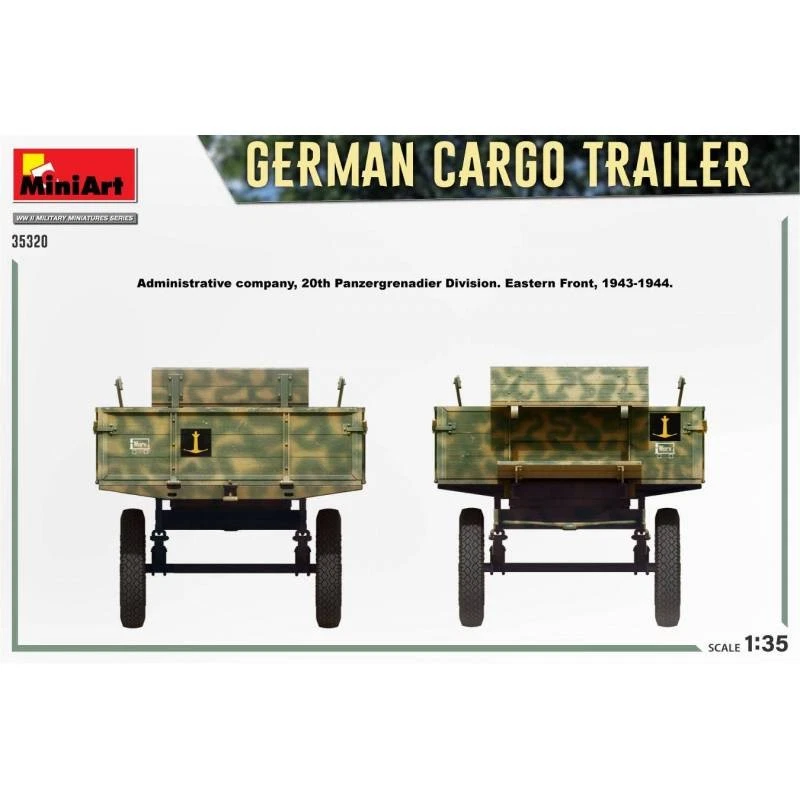 Modello Rimorchio Cargo Tedesco Miniart 35320 1/35 Modello Carro Promo - Immagine 4 di 4