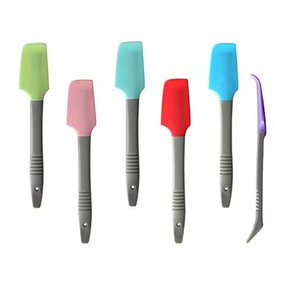 Silicone Mini Spatula, Curved Small Spatula, Kitchen Jar Spatula, Wet Pet Food