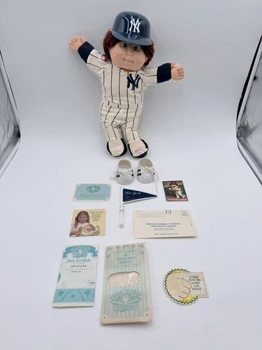 Vintage 1986 Cabbage Patch Kids Doll MLB All Star NY Yankees Complete W Papers