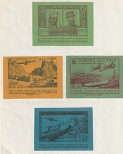 TIMBRES DE ALGERIE. Agrandissement de reproduction