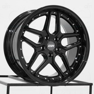 ESR CS15 19x9.5 5x114.3 22 Gloss Black Wheels(4) 72.56 19'' inch Rims