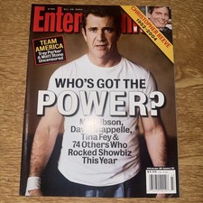 Entertainment Weekly 22nd October 2004 Mel Gibson Christopher Reeve new 