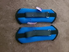 ANKLE WRIST WEIGHTS Adjustable For Exercise Gym Rehab Training 2 Lb Pair