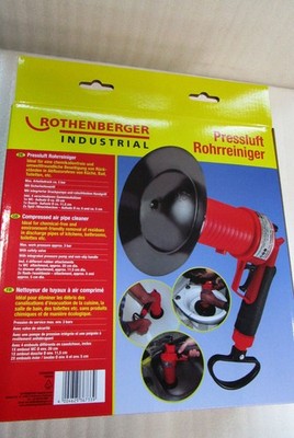 Rothenberger Industrial - Pressluft Rohrreiniger - 4-Gummiaufsätze - 1500000006