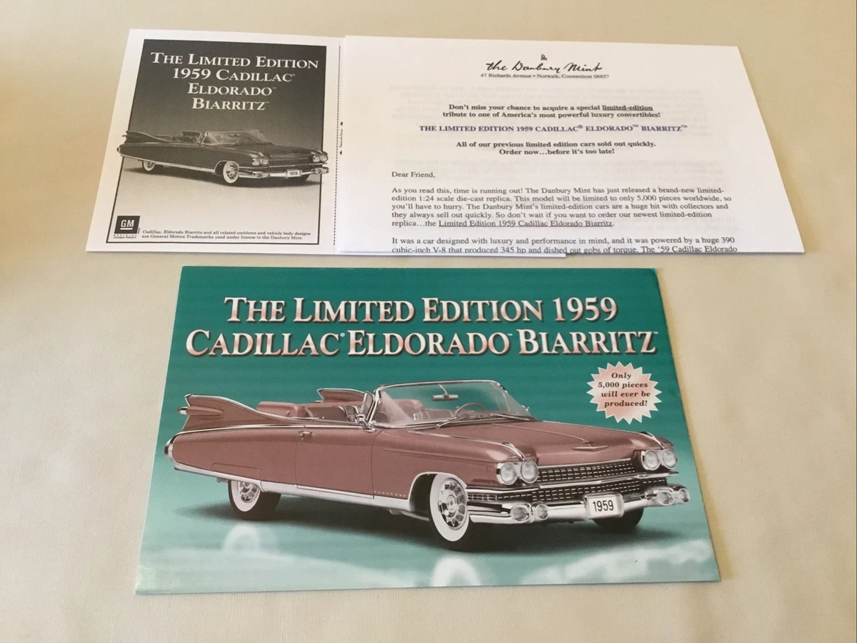 Danbury Mint 1959 Vehicle Year Cadillac Contemporary Manufacture