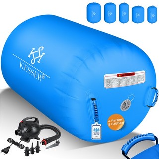 RETOURE Air Rolle Track aufblasbare Turnmatte Tumbling Gymnastik Yoga 100x60cm