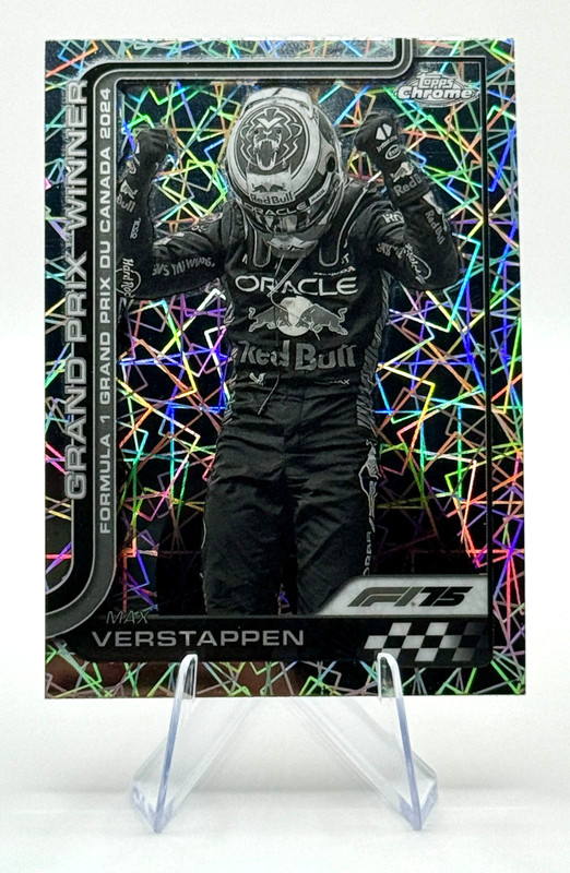2025 Topps Chrome Formula 1 F1 Max Verstappen #101 Black & White Lazer