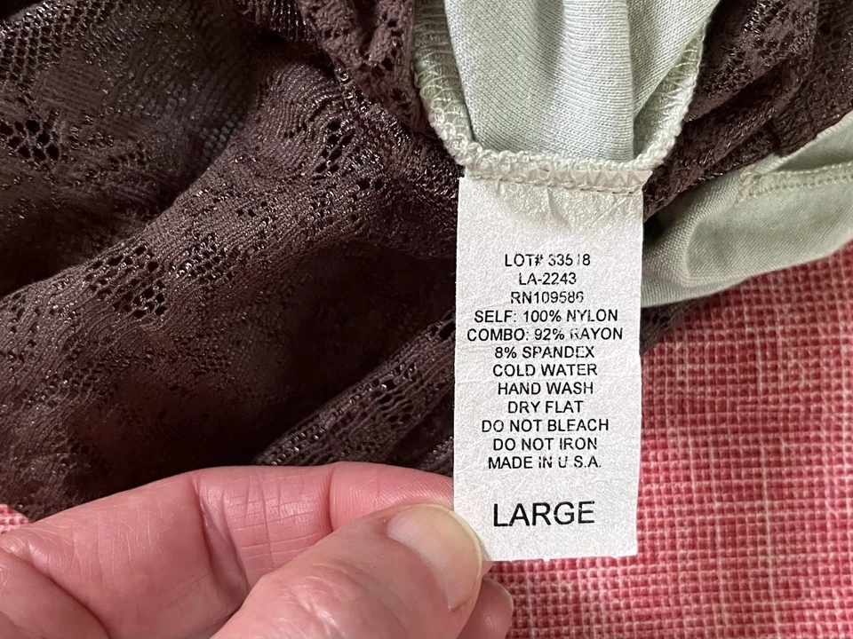 Nuevo sin etiquetas Top de encaje marrón chocolate Anthropologie Odille - sensación vintage Foto 4 de 4