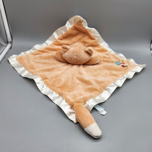 Douglas Baby Fox Lovey coperta di sicurezza funghi bordo raso peluche bosco 14" - Foto 5 di 8