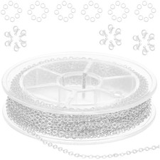 33ft 10m stainless steel jewelry chain 1.5mm diy craft links supplies