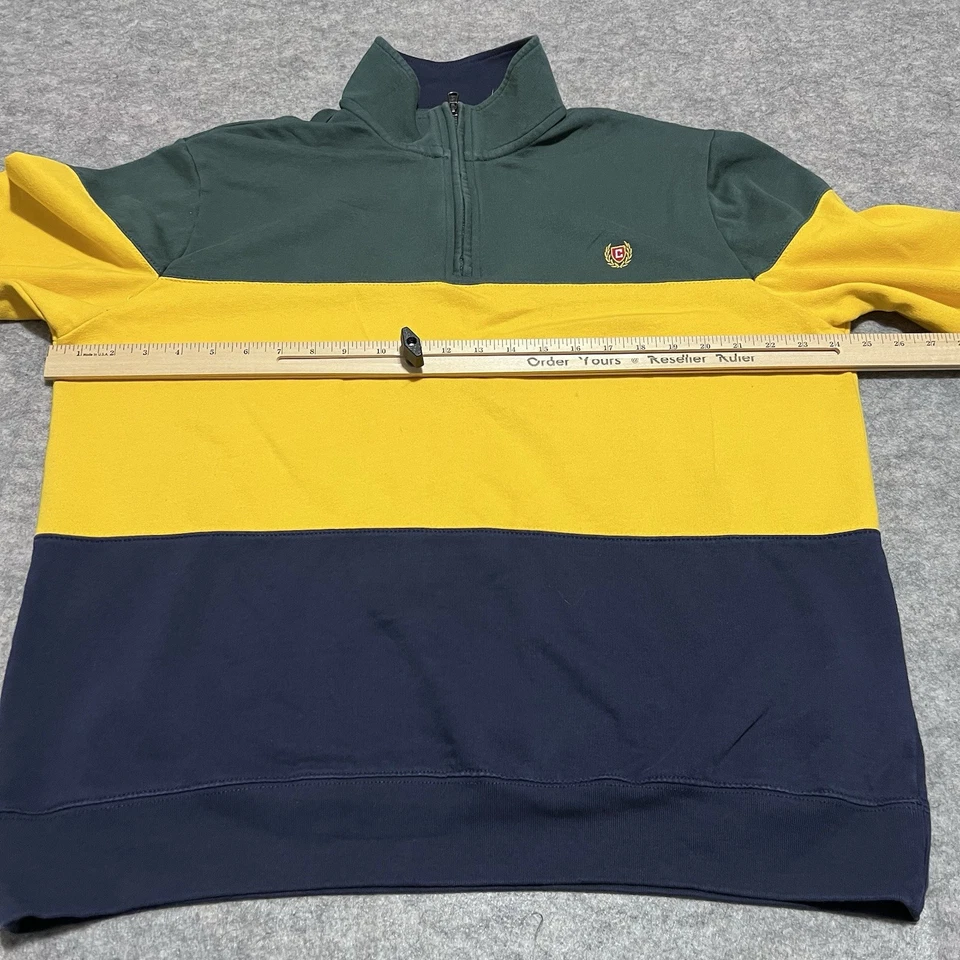 Chaps Men's XL Color block Quarter-Zip Moisture Wick Performance Pullover Top - Image 4 of 4