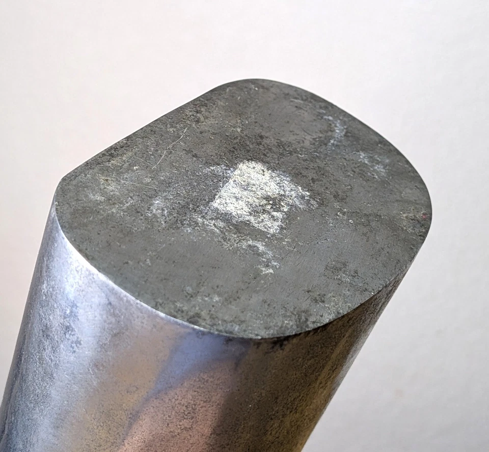 Jarrón forjado grande Pottery Barn acabado abstracto plateado brillante 4,5" X 10,25" Foto 4 de 4