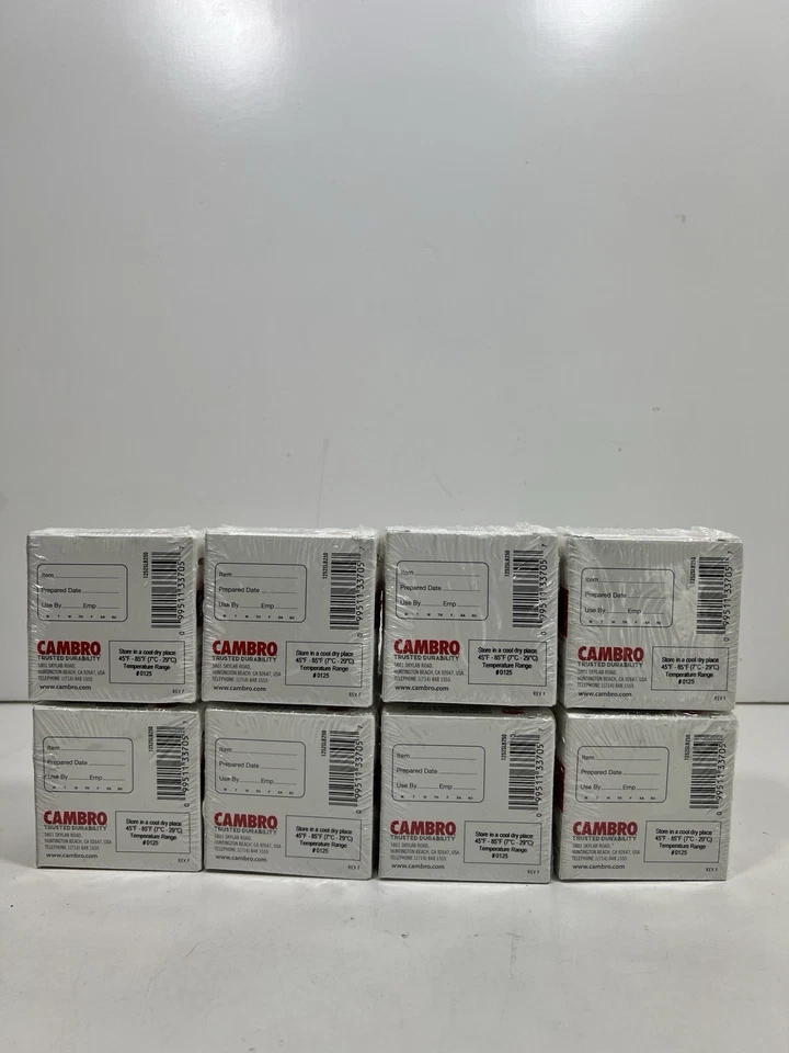 2000 Cambro StoreSafe Dissolvable 8 ROLL 2” Food Label Use By Date Day Rotation  - Image 2 of 4