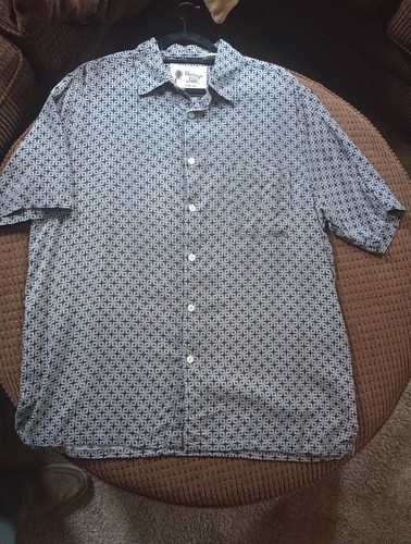 Vintage 100% Silk Men’s Shirt Button Down XL Nice!