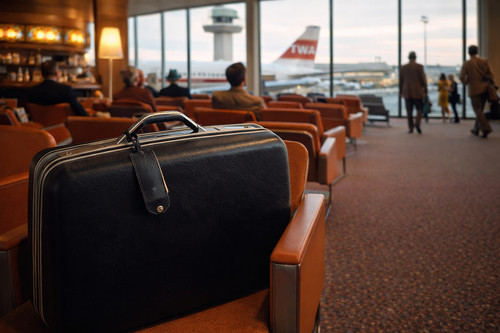 Vintage Samsonite Silhouette II Suitcase Retro 60s 70s Hard Shell Luggage Prop