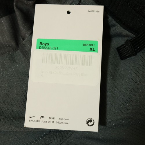 Nike Dri-Fit Shorts Standard Fit Gray and Black Athletic Youth Boys SIZE XL - Picture 12 of 12