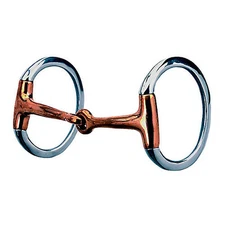 Weaver Eggbutt Snaffle Bit w/Copper Mouth 5 1/2