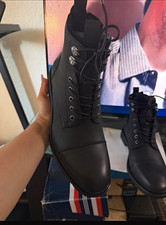 Mens Black Chukka Ankle Boots US 9 Synthetic ...