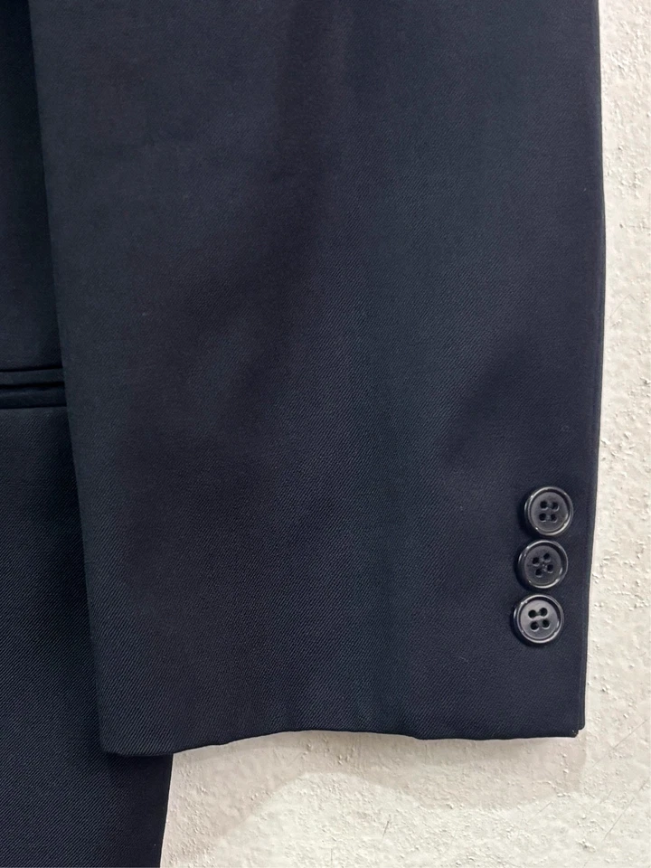 Chaqueta Blazer Abrigo Deportivo De Colección Años 90 Giorgio Armani Mani 42L Azul Marino Doble Pecho Foto 2 de 4