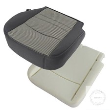 V3 Gray Front Driver Side Bottom Replacement Cloth Seat Cover Foam Cushion