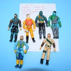 VINTAGE 1990-93 lot six figures - ARAH GI Joe loose Figures READ - VINTAGE TOYS