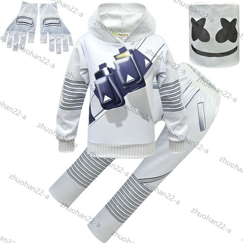 2024 Kids Halloween Marshmallow Light Sweatshirt Cosplay Costume Party