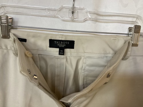 TALBOTS Womens Dress/Casual Pants Size 14P KHAKI Slacks -Pre-owned - Picture 3 of 5
