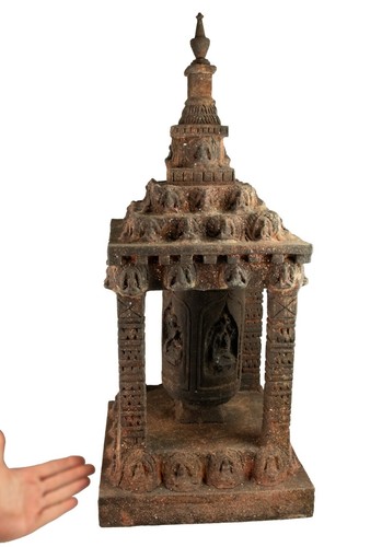 Gebetsmühle Nepal 73 cm - Buddhistischer Tempel - Spirituelle Deko 5132 - Bild 10 von 17
