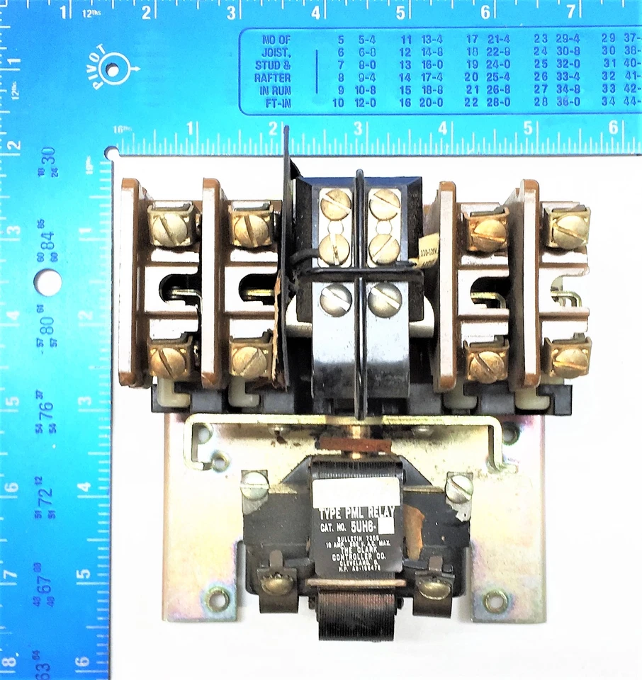 AO SMITH PML Type Relay Bulletin 7305 10A/600VAC 5UH6 USED - Image 2 of 4