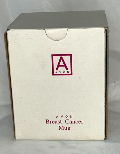 Vintage Avon Pink Rose Cancer Awareness Tea Mug In Box - Bild 6 von 7