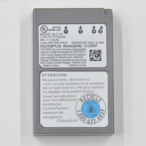 Original Olympus BLS-5 Battery For BLS-50 E-PM1 PM2 E-PM3 E-M10 EPL5 E-PL6 EPL7 - Picture 2 of 4