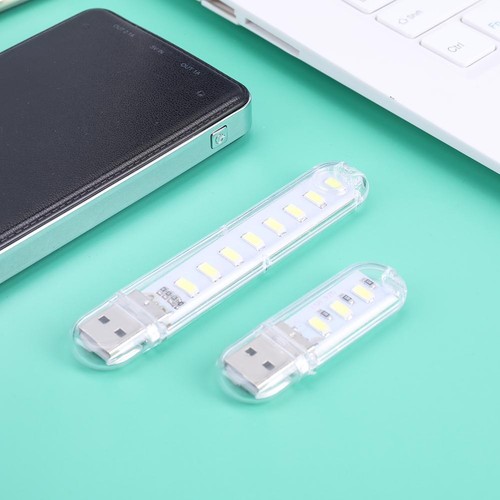 Mini Portable USB Book Light Bright Reading Lamp for PC Laptop (White 8COB) - Bild 6 von 12