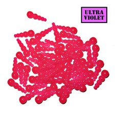 50 - 18mm UV Pink stack beads for making freshwater wedding ring spinning lures