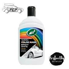 Turtle Wax Color Magic Car Paintwork Polish Restores Scratches Faded 500ml White