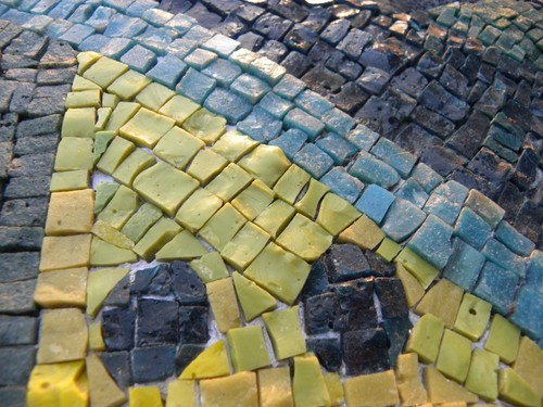 Enrico Della Torre (Pizzighettone 1931– Teglio 2022) Crepuscolo MOSAICO cm 53x70 - Picture 7 of 24