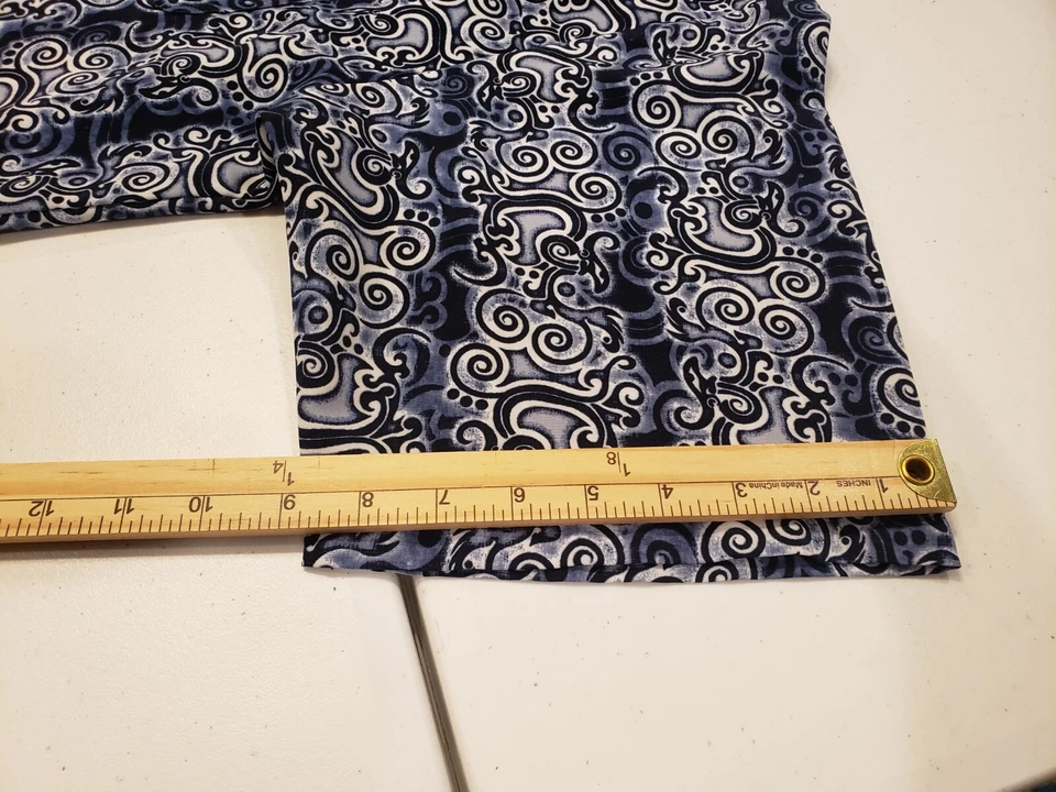 Рубашка Hana Bay Island Cabana синяя винтажная полиэстер размер X Large XL - Изображение 4 из 4