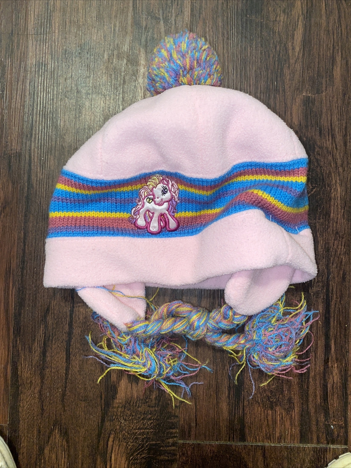Cappello berretto My Little Pony rosa multicolore lavorato a maglia